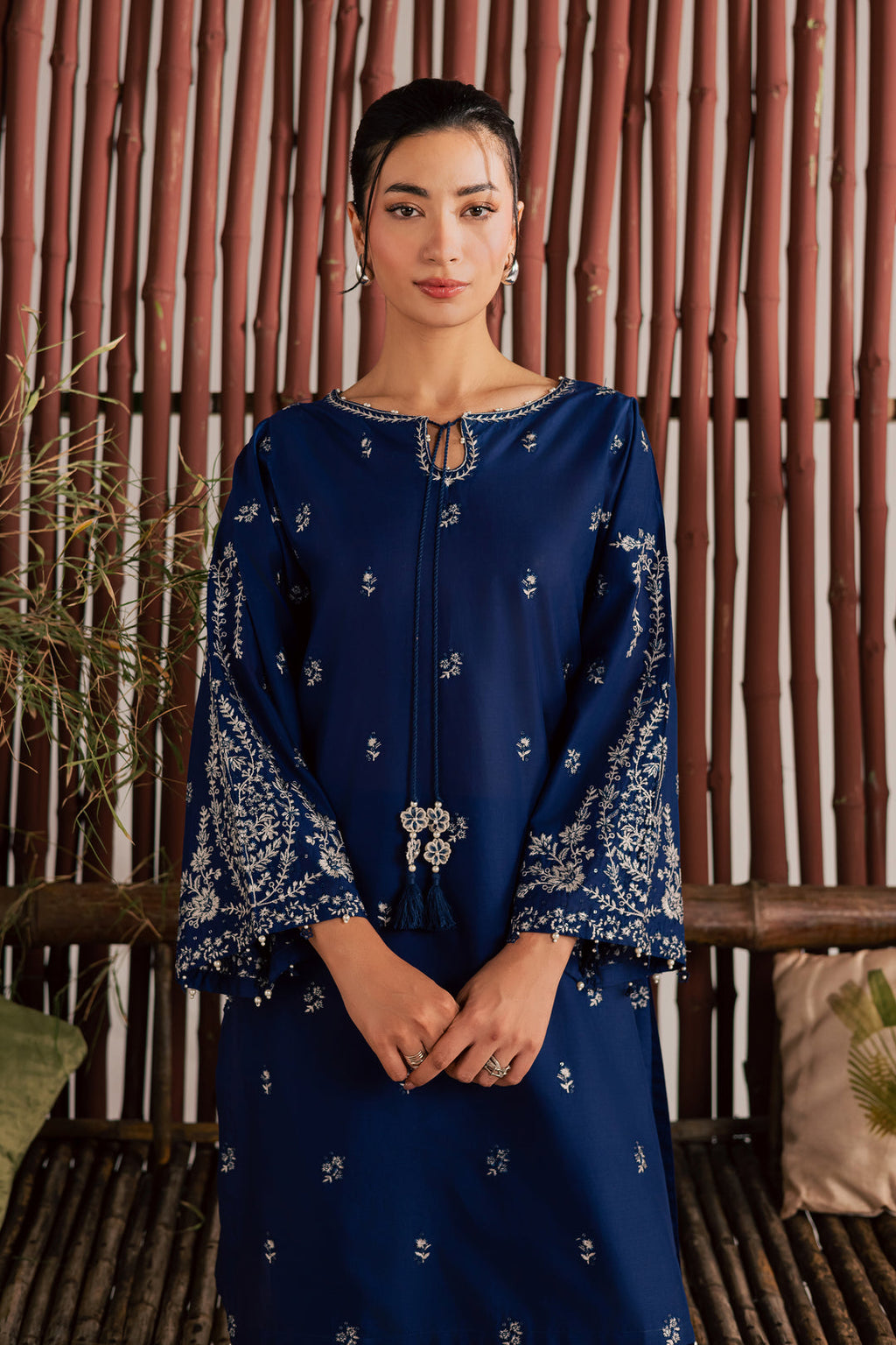 Blue Nairobi 2Pc - Embroidered Lawn Dress