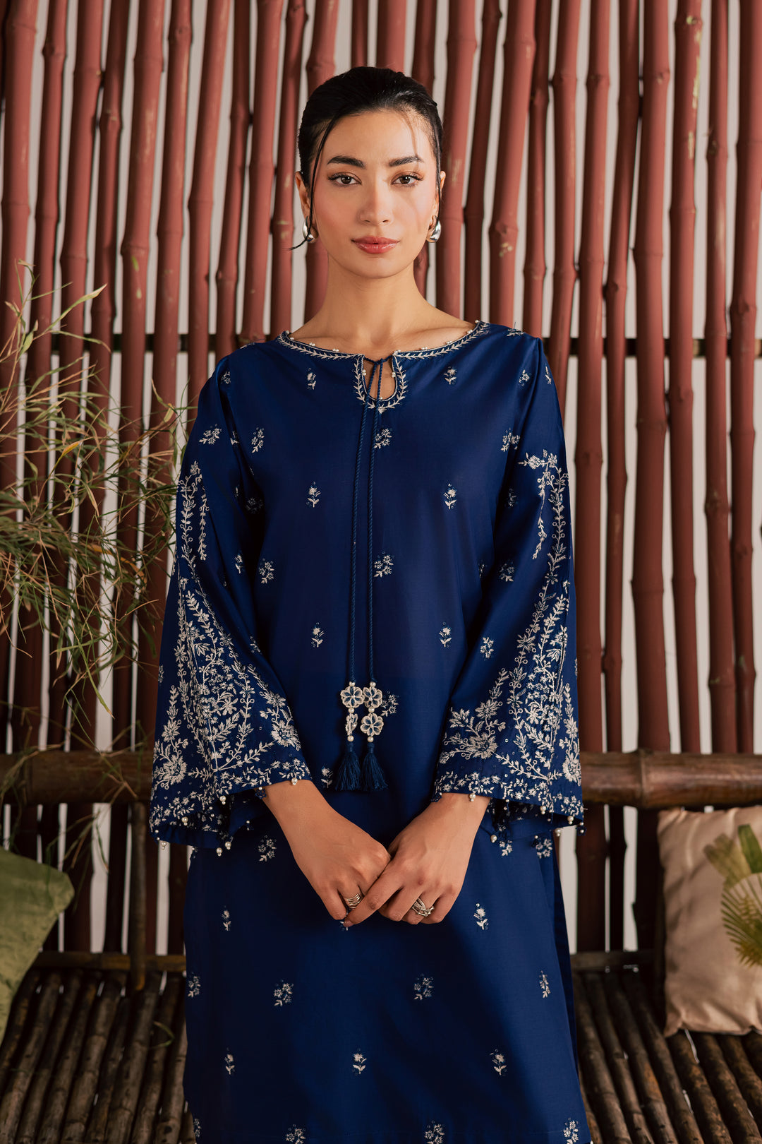 Blue Nairobi 2Pc - Embroidered Lawn Dress