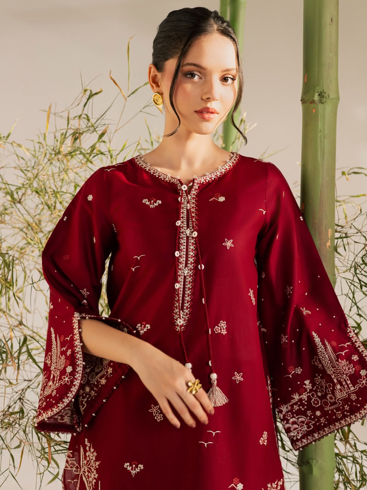 Manzar- 2Pc Stitched Embroidered Lawn Dress