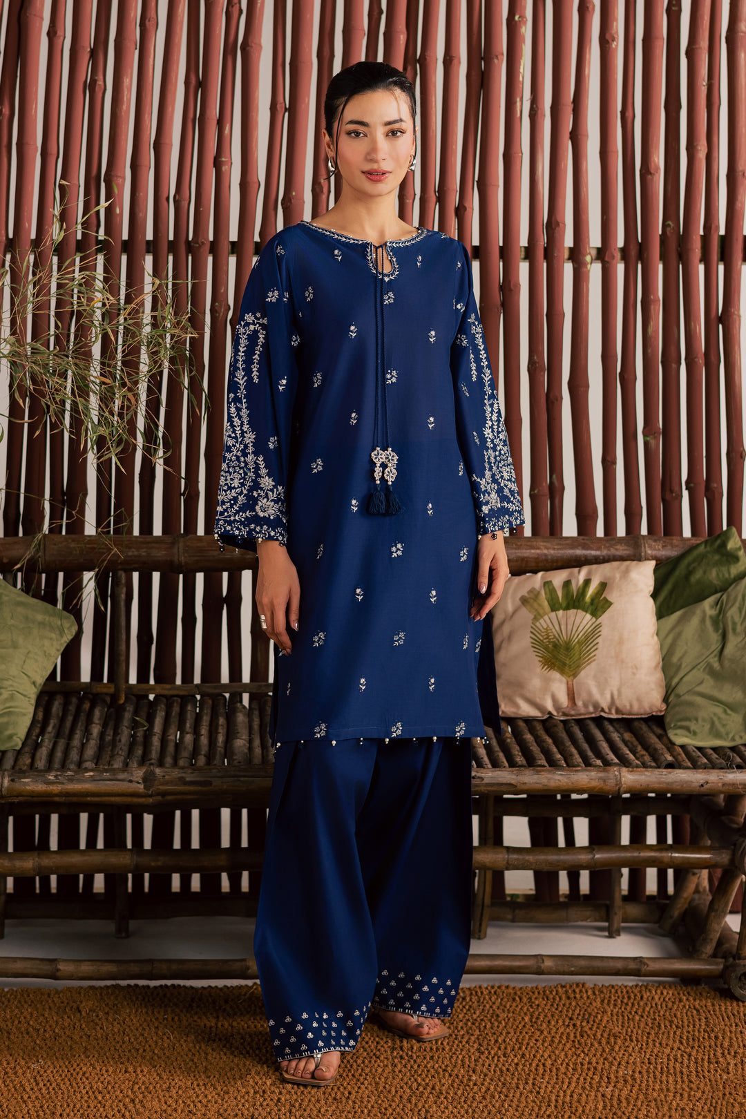 Blue Nairobi 2Pc - Embroidered Lawn Dress