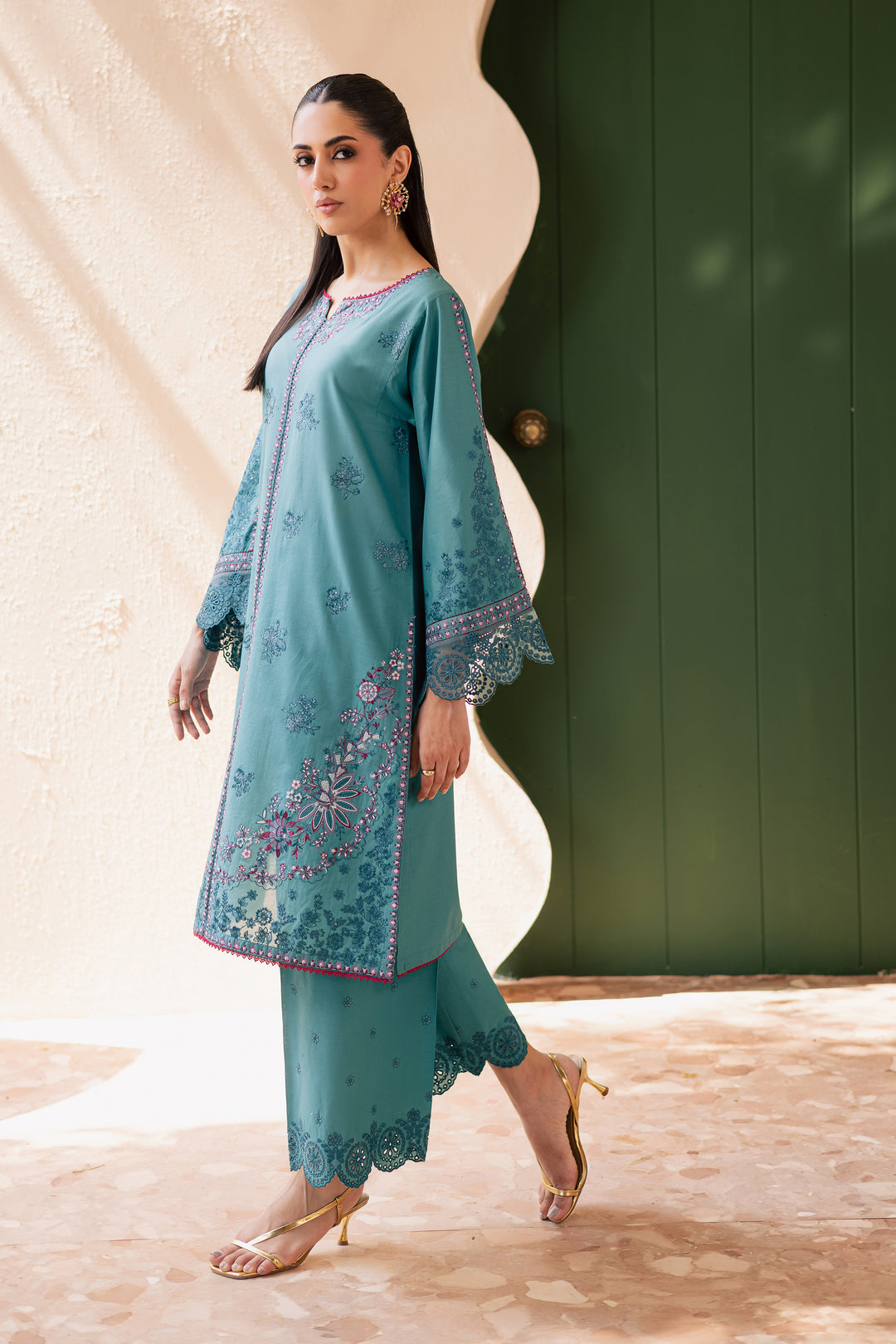 Versak 2Pc - Embroidered Stitched Dress