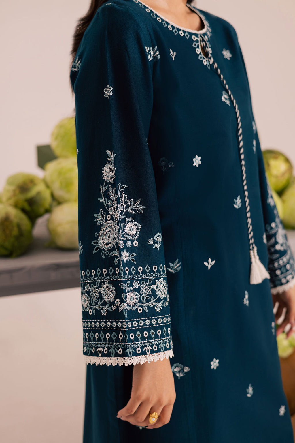 Twilight Sea 2Pc - Embroidered Lawn Dress