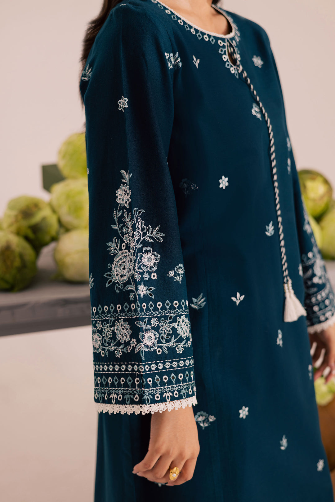 Twilight Sea 2Pc - Embroidered Lawn Dress