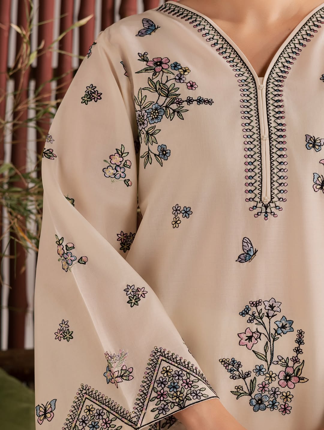 Anne - 2Pc Stitched Embroidered Lawn Dress