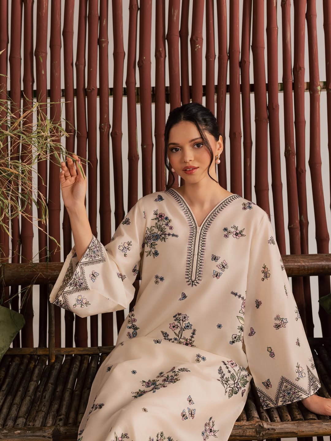 Anne - 2Pc Stitched Embroidered Lawn Dress