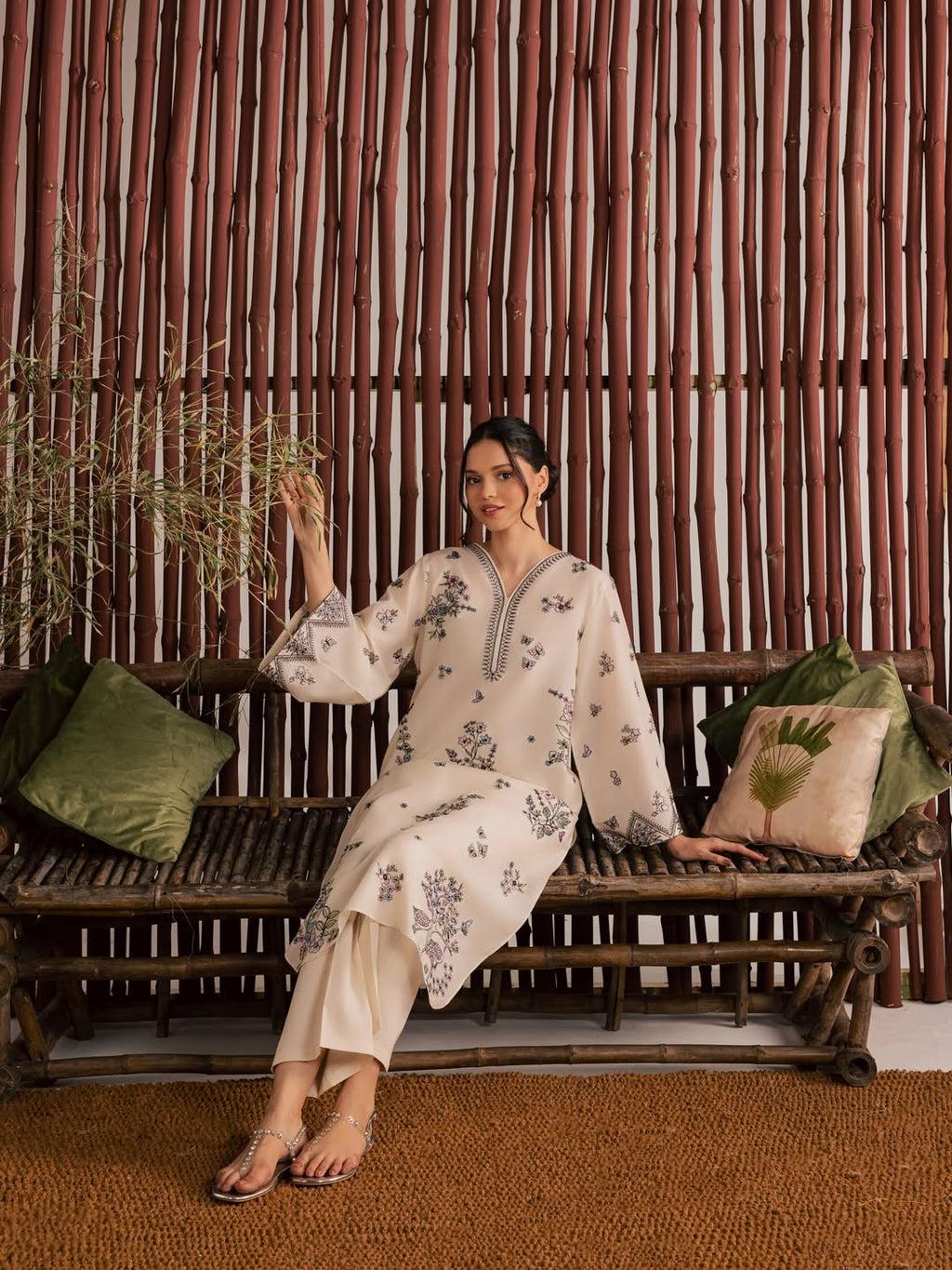 Anne - 2Pc Stitched Embroidered Lawn Dress