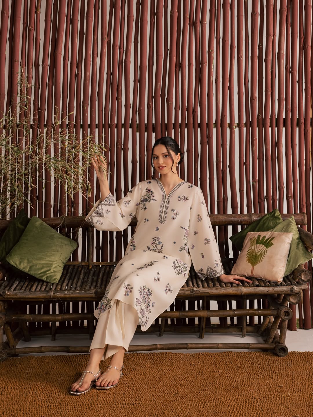 Anne - 2Pc Stitched Embroidered Lawn Dress