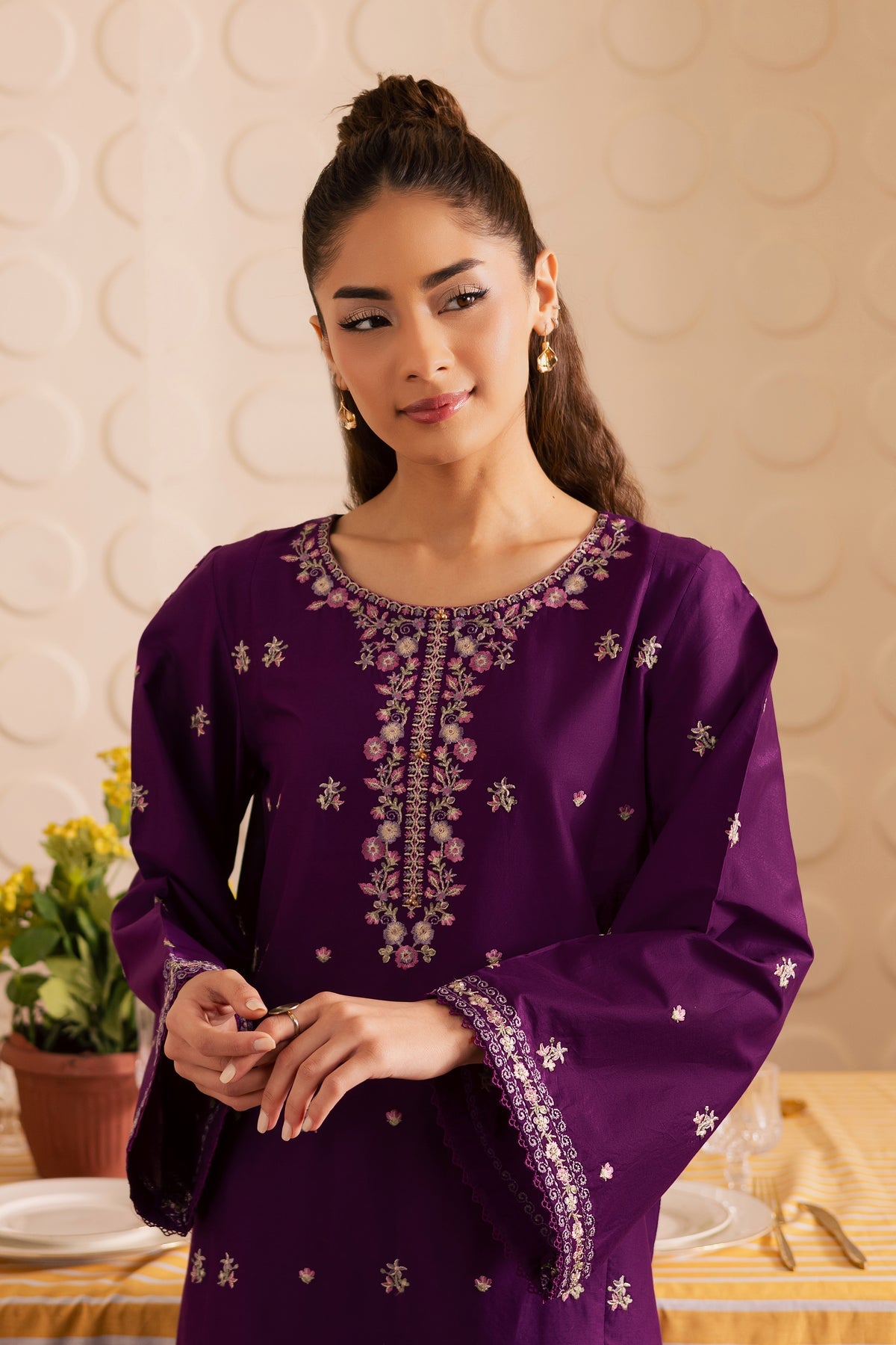 Elaria - 2Pc Stitched Embroidered Lawn Dress