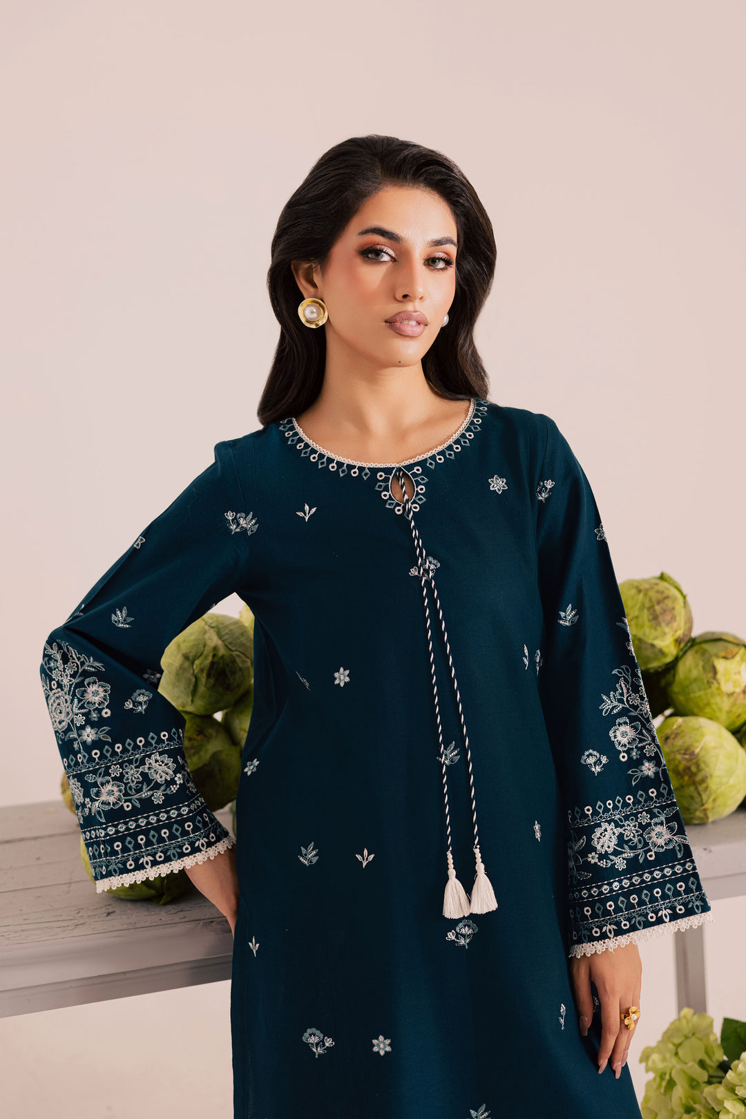 Twilight Sea 2Pc - Embroidered Lawn Dress