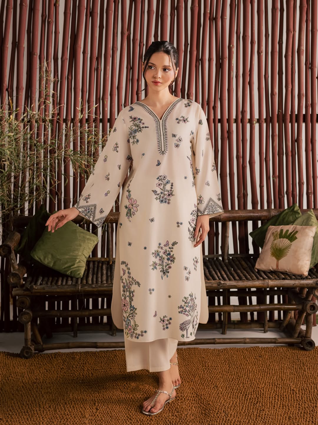 Anne - 2Pc Stitched Embroidered Lawn Dress