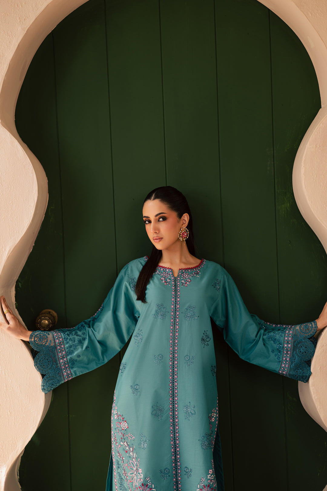 Versak 2Pc - Embroidered Stitched Dress