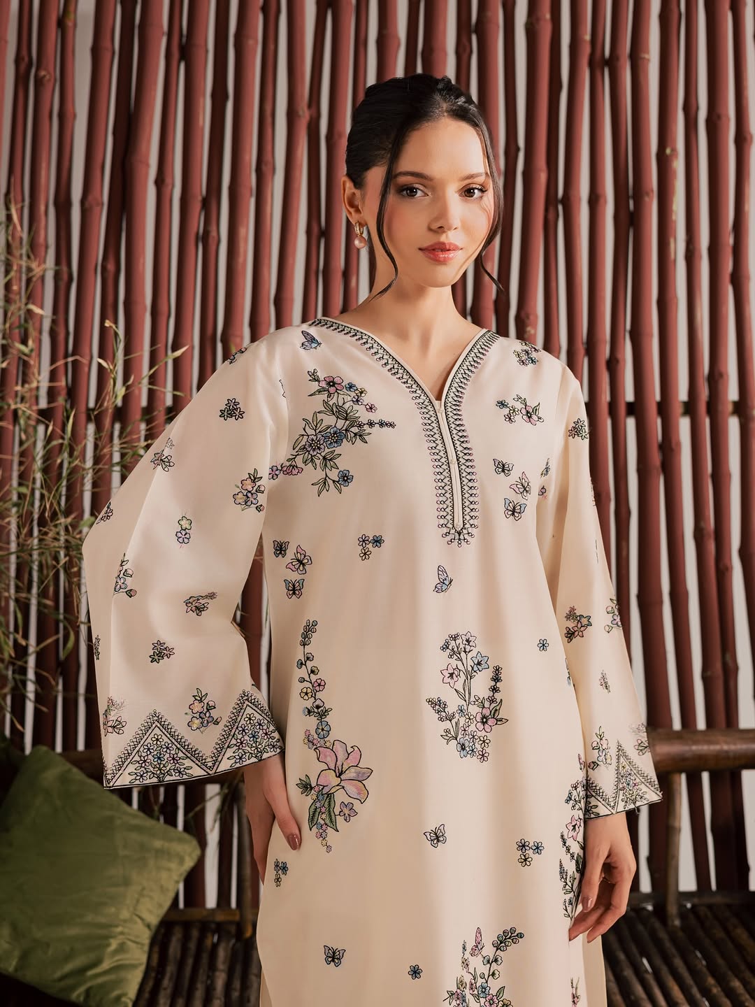 Anne - 2Pc Stitched Embroidered Lawn Dress