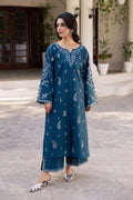 Gulzar- 2Pc Stitched Embroidered Lawn Dress