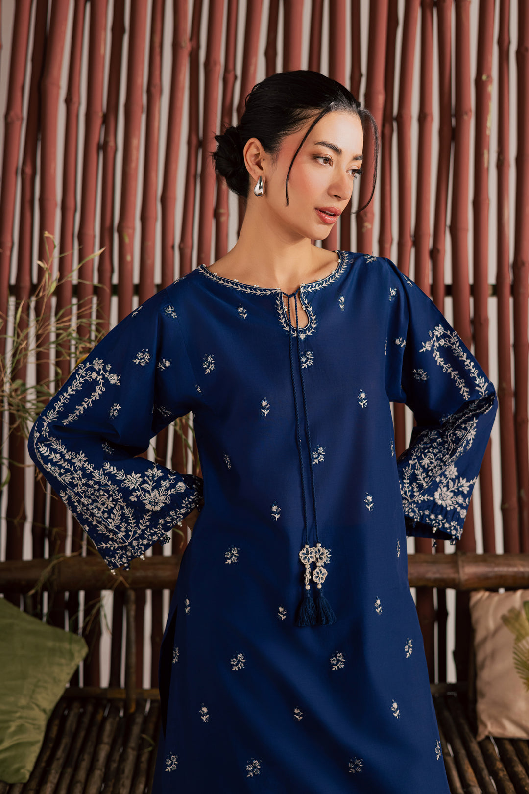 Blue Nairobi 2Pc - Embroidered Lawn Dress
