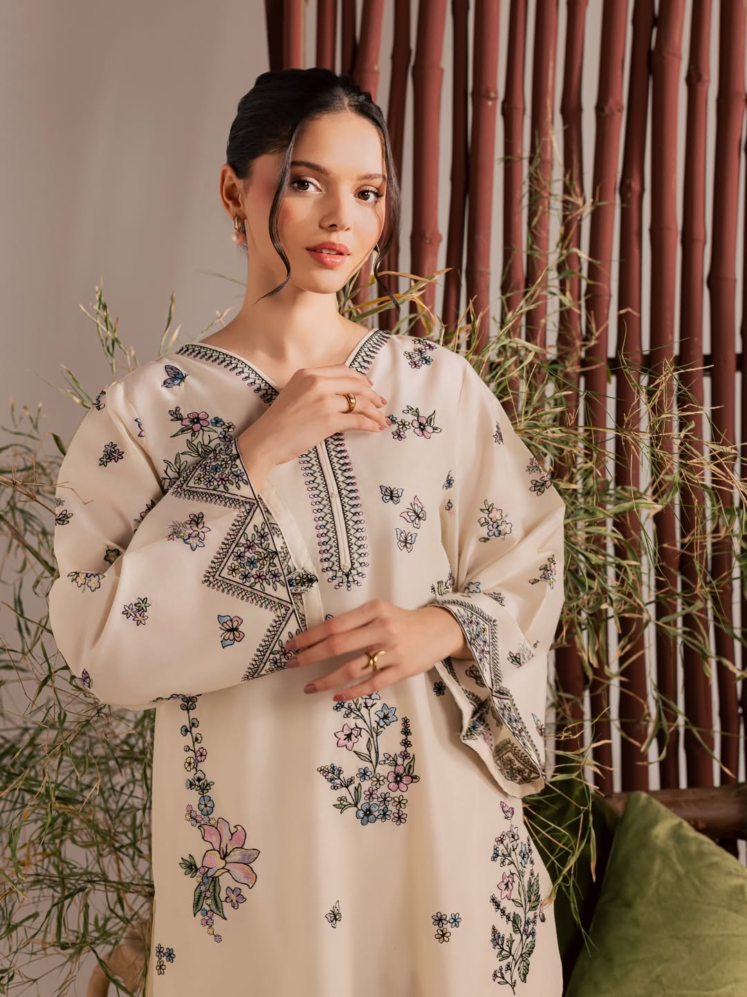 Anne - 2Pc Stitched Embroidered Lawn Dress