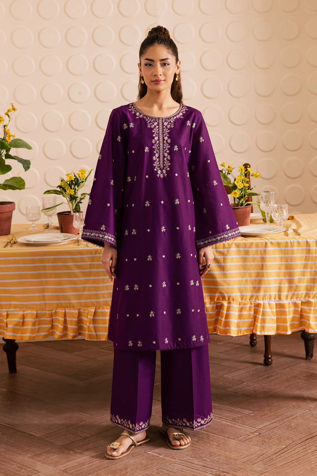 Elaria - 2Pc Stitched Embroidered Lawn Dress