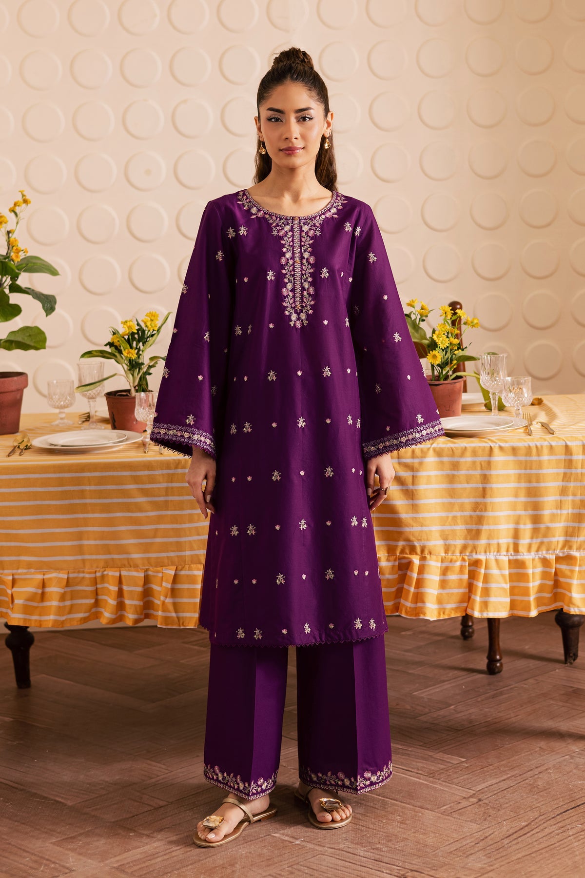 Elaria - 2Pc Stitched Embroidered Lawn Dress