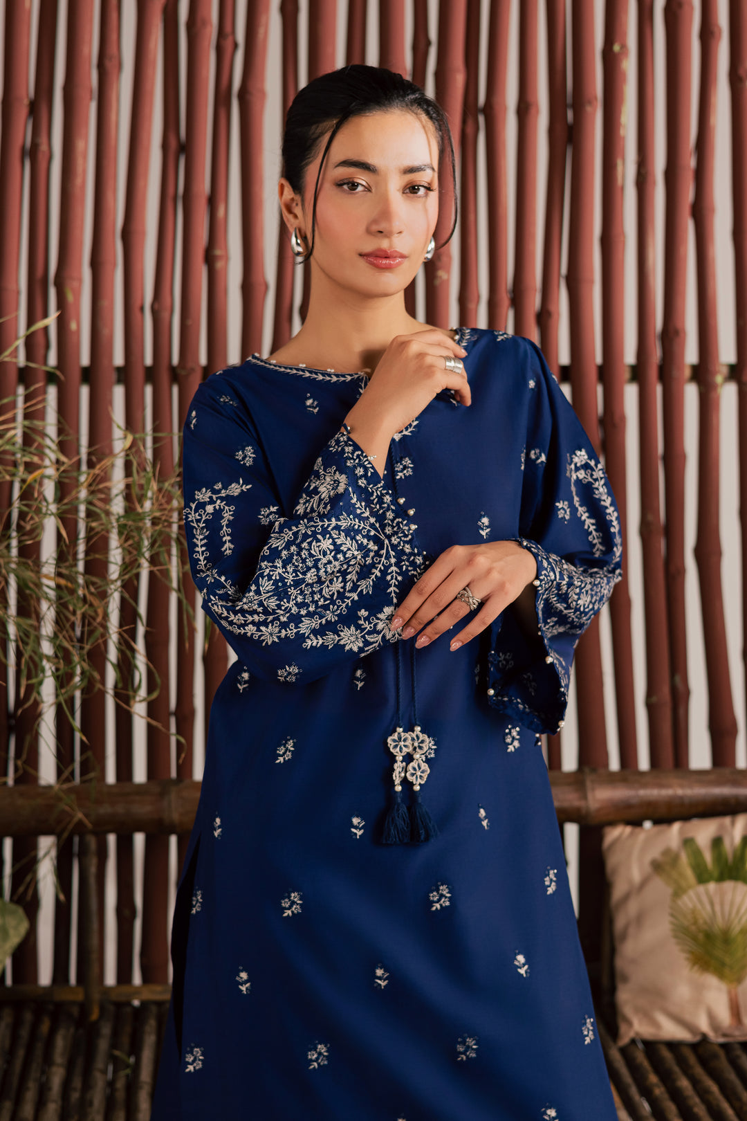 Blue Nairobi 2Pc - Embroidered Lawn Dress